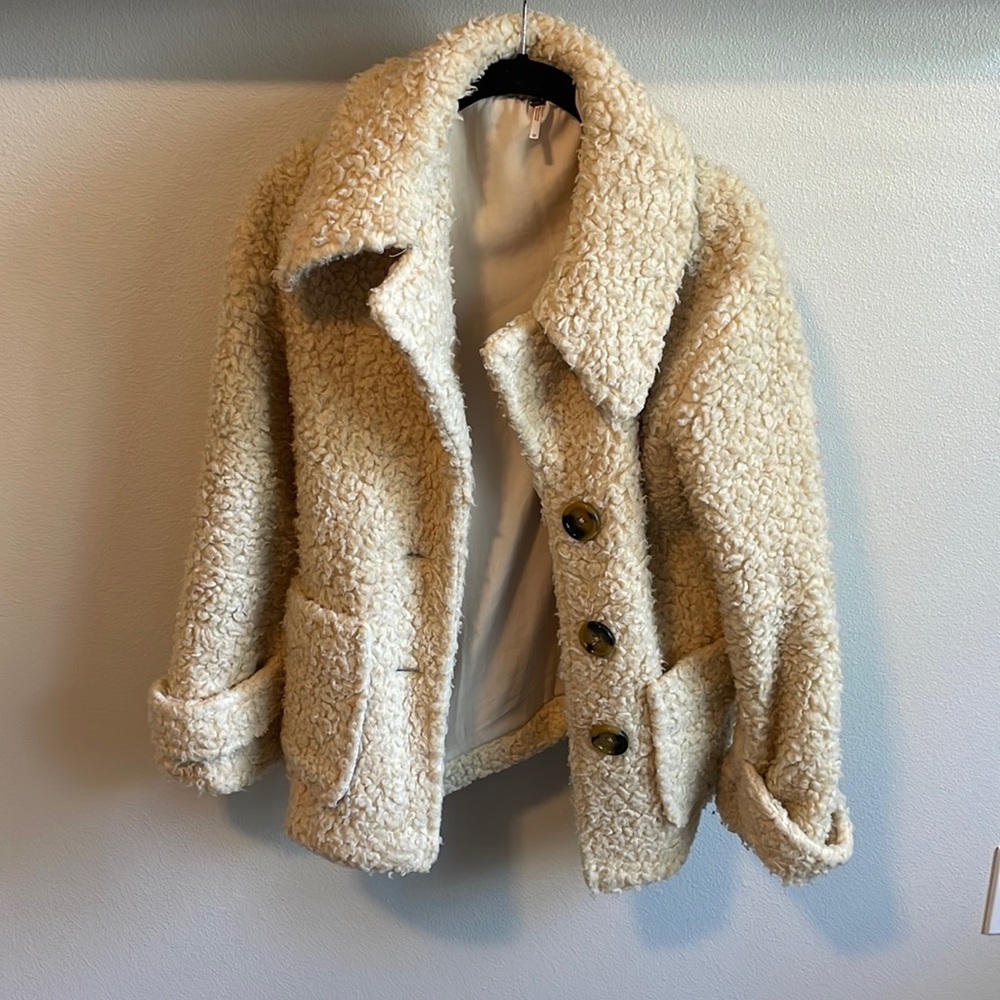 Free People shearling jacket